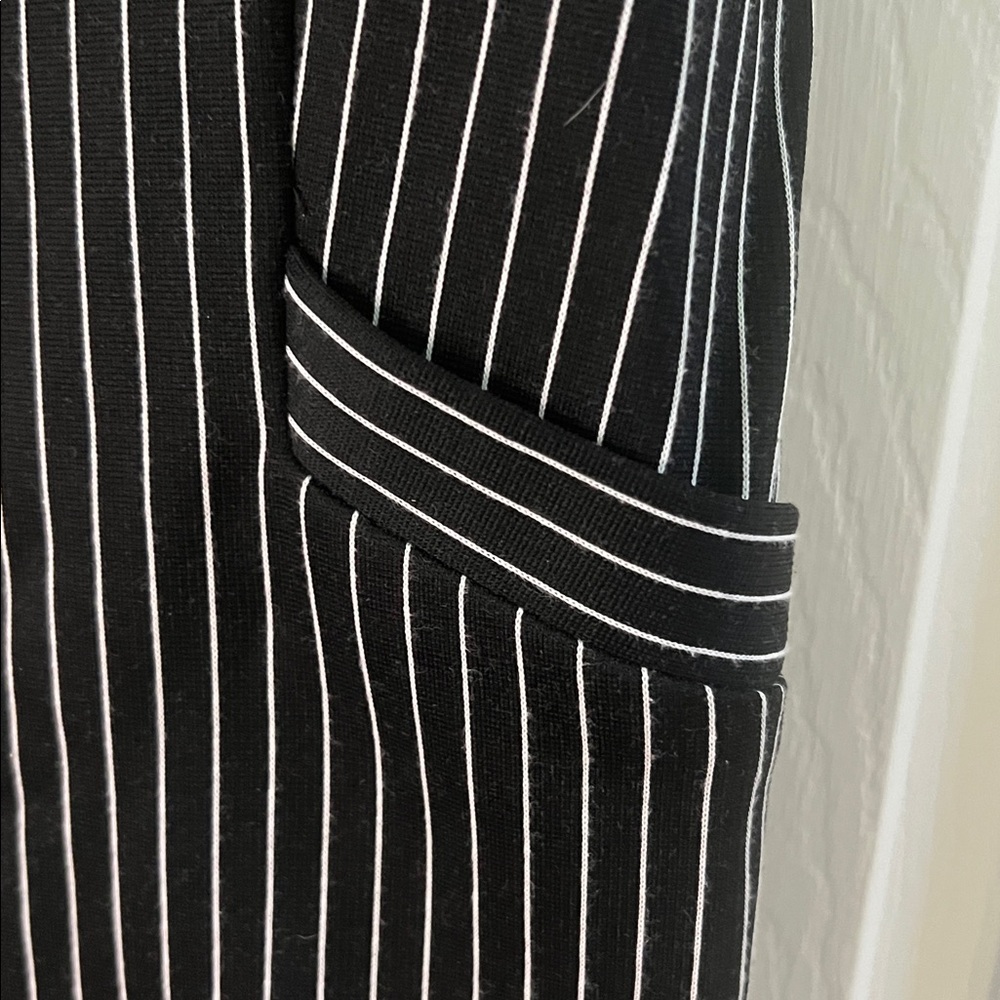 Diane von Furstenberg Pinstriped Black Dress - Picture 4 of 11